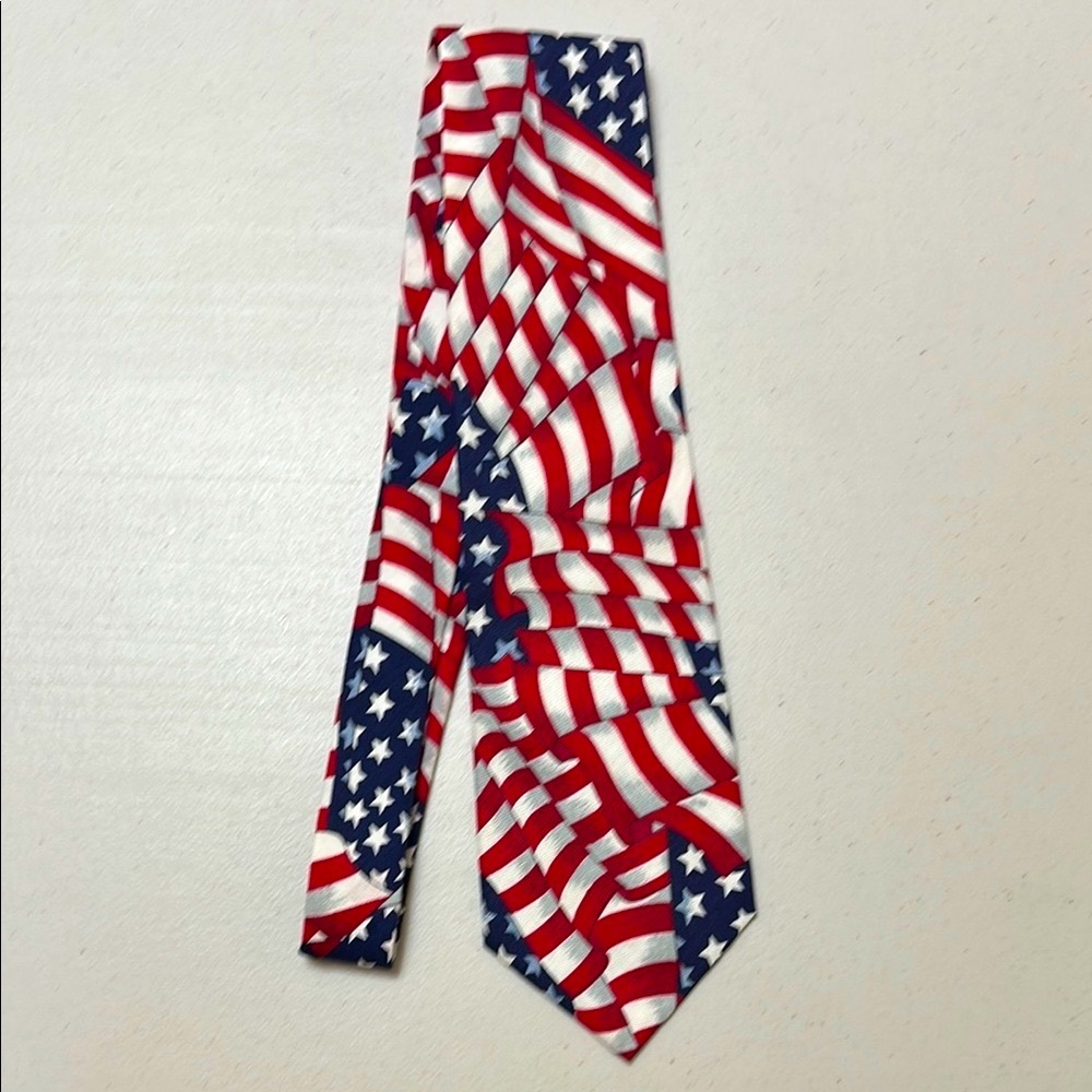 Patriotic American Flag Tie - Nellie Necktie
